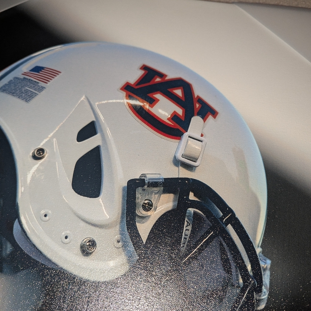 Auburn University Tigers Helmet Spotlight 16"x20" Stretched Canvas - Picture 5 of 10